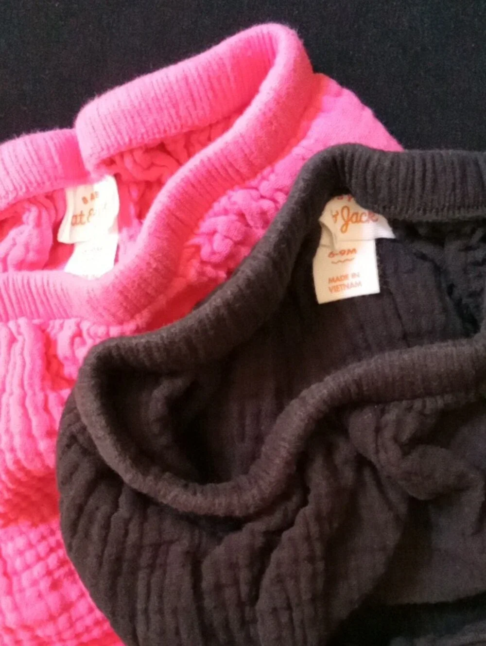 Cat & Jack Bubble Diaper Covers in Bright Pink and Black